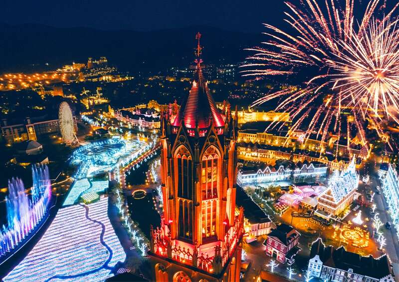 ハウステンボス　夜景1　★ 　画像提供　ハウステンボス   C-9164